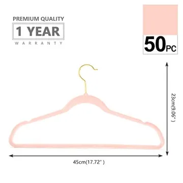 MIZGI Velvet Hangers - Space Saving & Stylish for All