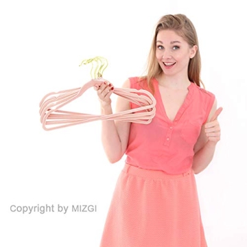 MIZGI Velvet Hangers - Space Saving & Stylish for All