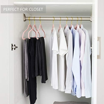 MIZGI Velvet Hangers - Space Saving & Stylish for All
