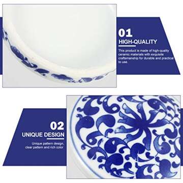 ARTIBETTER Ceramic Chinese Painting 5- Layer Porcelain Stackable Paint Palette Paint Mixing Trays Watercolor Paint Palette Container Dish for Gouache Small Jewelry Storage