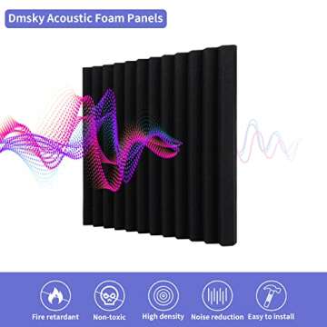 Acoustic Foam Panels for Sound Absorption and Decor