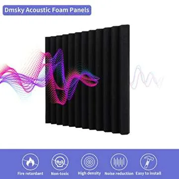 Acoustic Foam Panels for Sound Absorption and Decor