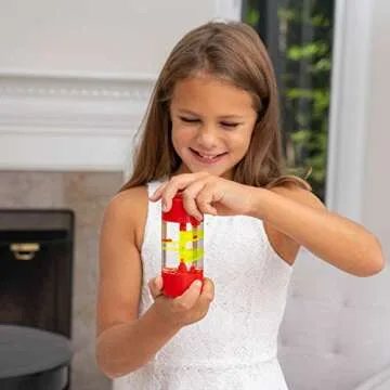 Big Mo's Toys Liquid Motion Spiral Timer Toy for Sensory Play - Relaxing Bubble Motion Autism ADHD Fidget Toy for Calming, Sensory Visual Relaxation Desk Toy, ONE Piece (Assorted)