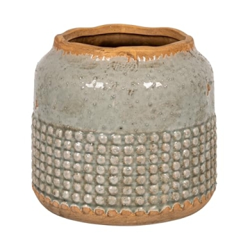 Creative Co-Op Round Hobnail Planter for Stylish Decor