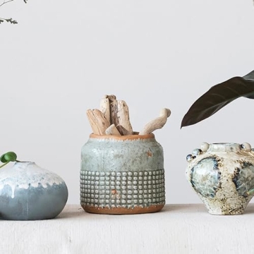 Creative Co-Op Round Hobnail Planter for Stylish Decor