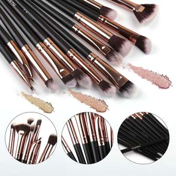 Professional Eye Makeup Brushes Set - 12 PCS