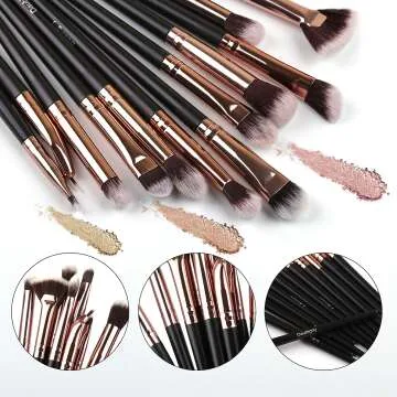 Professional Eye Makeup Brushes Set - 12 PCS