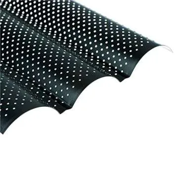 OBANGONG 2 PCS Nonstick Perforated Baguette Pan for French Bread Baking 4 Wave Loaves Loaf Bake Mold Oven Toaster Pan