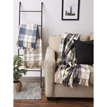 DII Farmhouse Woven Throw Blanket - 50x60 Stylish Decor