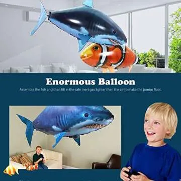 Remote Control Shark and Clownfish Toys - Indoor Fun