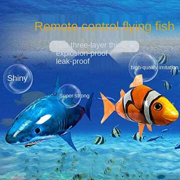 Remote Control Shark and Clownfish Toys - Indoor Fun