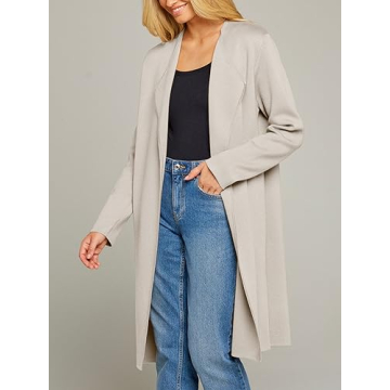 MEROKEETY Women's Long Sleeve Cardigan for All Seasons