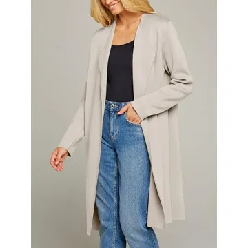 MEROKEETY Women's Long Sleeve Cardigan for All Seasons