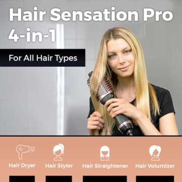 Hair Sensation Pro Hair Dryer Brush for Fast Drying