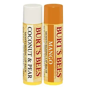Burt's Bees Natural Lip Balm Set - 4 Amazing Flavors