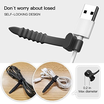 PZOZ Reusable Cable Zip Ties - Eco-Friendly Organizers