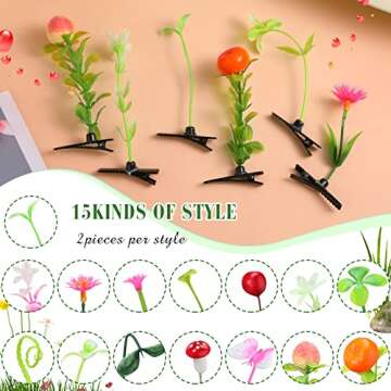 Colorful 30 Pcs Hair Clips for Women & Girls - Great for Parties