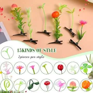 Colorful 30 Pcs Hair Clips for Women & Girls - Great for Parties