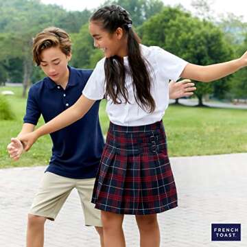 French Toast Boys' Performance Stretch Shorts - FT Khaki Size 4