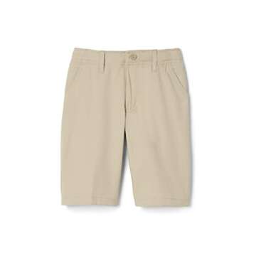 Performance Stretch Shorts for Boys in FT Khaki