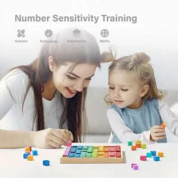 ROBUD Wooden Multiplication Board for Kids - Fun Learning Toy