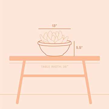 Bloem Terra Plant Bowl Planter 14" - Charcoal