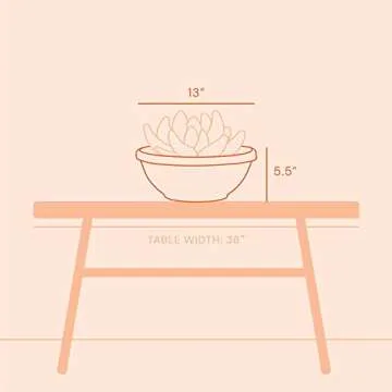 Bloem Terra Plant Bowl Planter 14" - Durable & Versatile