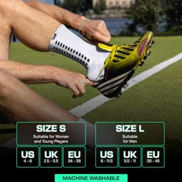 Lux Dual Grip Soccer Socks for Men and Women - Anti-Slip Performance