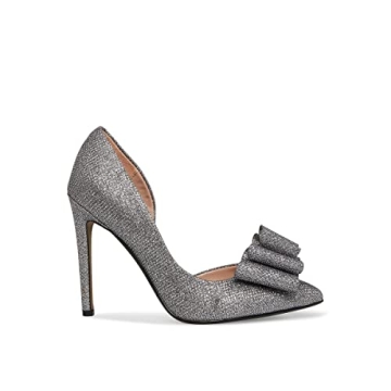 Elegant Betsey Prince D'Orsay Pumps in Pewter for Women