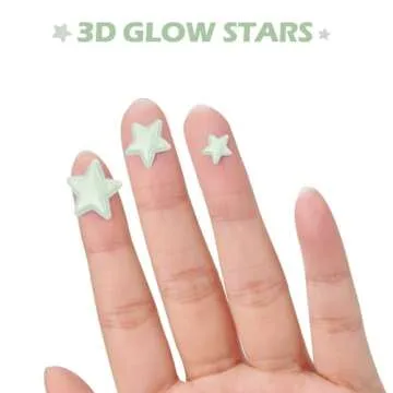 633 Glow in the Dark Stars Decals for Kids' Bedroom