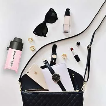 AFULILI Compact Lightweight Travel Umbrella for All Seasons