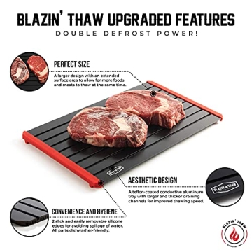 Blazin' Thaw Defrosting Tray | Quick Meat Thawing Solution