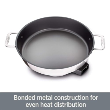 All-Clad Electrics Stainless Steel Skillet 7 Quart - Versatile and Efficient