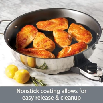 All-Clad Electrics Stainless Steel Skillet 7 Quart - Versatile and Efficient