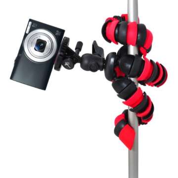 Xit XT12FLXTR 12-Inch Flexible Tripod with Flexible, Wrapable Legs, Quick Release Plate and Bubble L...