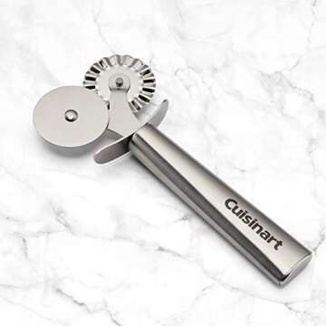 Cuisinart CTG-00-DPW Dual Head Wheel Pastry Roller, Stainless Steel