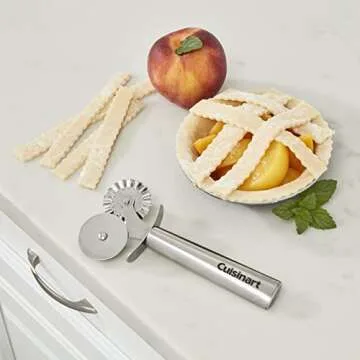 Cuisinart CTG-00-DPW Dual Head Wheel Pastry Roller, Stainless Steel