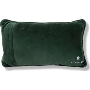 FURBISH Handmade Needlepoint Decorative Throw Pillow - Love That Journey - 9" x 15" - Small Embroidered Accent Pillow for Bed, Chair, Couch, Sofa - Aesthetic Preppy Home Decor