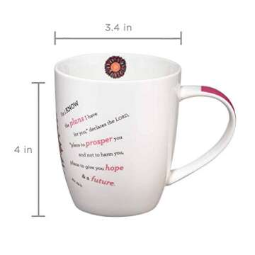 Inspirational Flower Mug - Jer 29:11 Perfect for Gifting