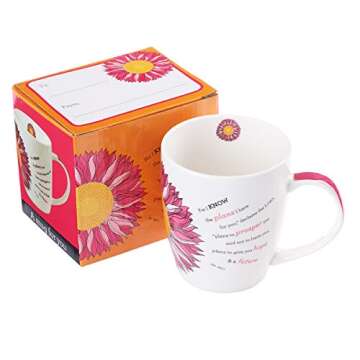 Inspirational Flower Mug - Jer 29:11 Perfect for Gifting