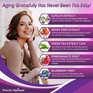 Purely Optimal Resveratrol 1500mg - High Potency Trans-Resveratrol Supplement with Polyphenols, 60 Vegan Capsules - Supports Graceful Aging, Vitality, Immune Function & Total Body Wellness