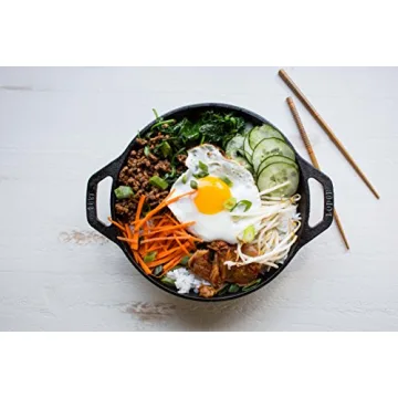 Lodge 9-Inch Cast Iron Mini Wok for Healthy Cooking