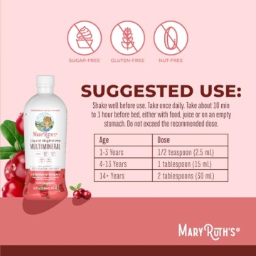 MaryRuth Organics Liquid Nighttime Multimineral Sleep Support