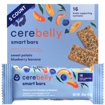 Cerebelly Toddler Snack Bars - Healthy, Organic Snack Bars for Kids