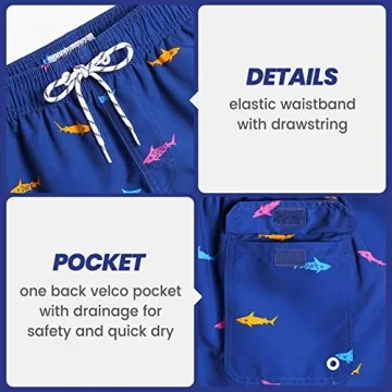 MaaMgic Men's Quick Dry Swim Trunks Stylish Swimwear