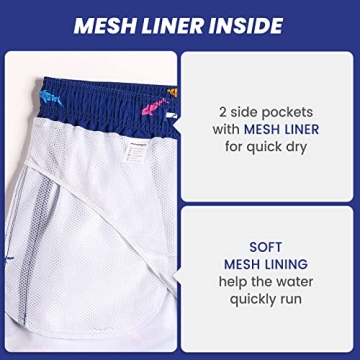 MaaMgic Men's Quick Dry Swim Trunks Stylish Swimwear