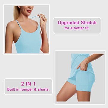 Stylish Women's Tennis Dress with Built-In Bra & Pockets