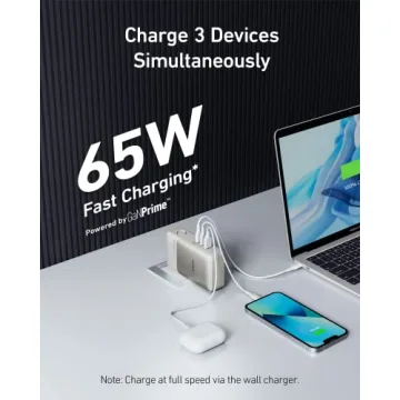 Anker GaNPrime 2-in-1 Power Bank 65W Wall Charger 10,000mAh
