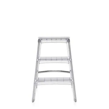 Stylish Kartell Upper Step Ladder - Transparent Crystal
