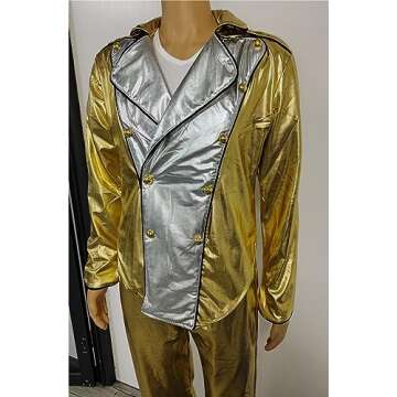 MJ World Tour Gold History Jacket Costume for Kids